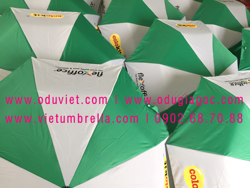 xưởng sản xuất ô dù cầm tay in logo quảng cáo